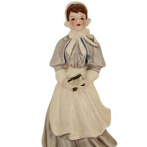 Vintage 50s Florence Ceramics Priscilla Pilgrim Figurine USA Made THANKSGIVING